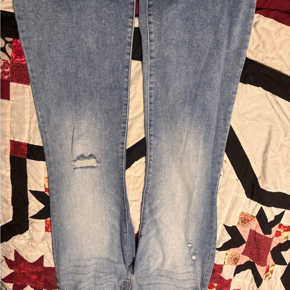 Kancan Blue Distressed Women Jeans